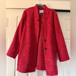 Old Navy Women's Vibrant Red Teddy Jacket